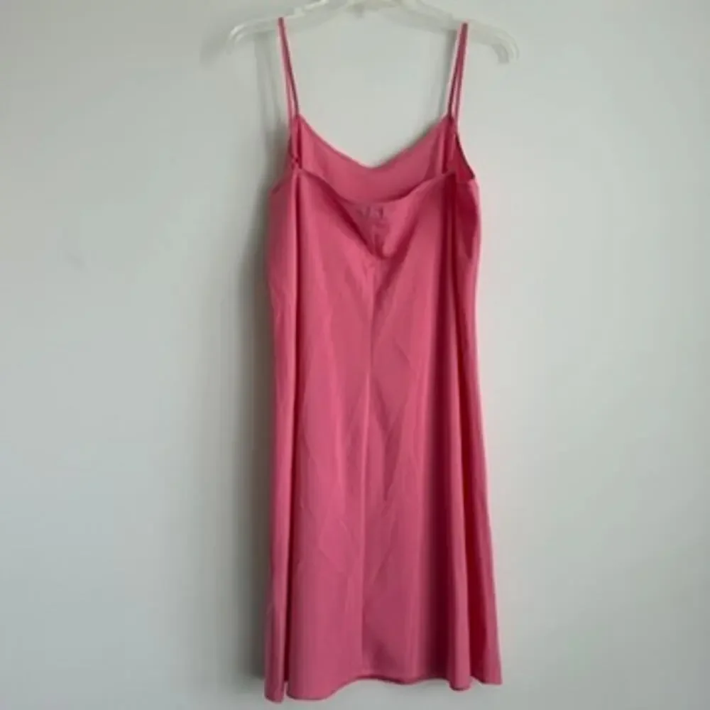 Nanette Lepore Pink Spaghetti Strap Slip Chemise Nightgown Lingerie Dress Sz 12